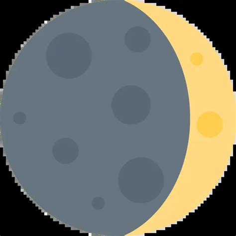 S Mbolo De La Luna Creciente Emoji Waxing Crescent Moon