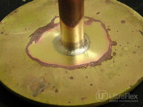 Induction Brazing Of Brass Stem To Brass Disk Ultraflex