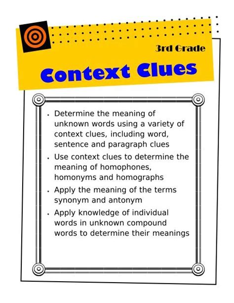 3rd Grade Context Clues Pub