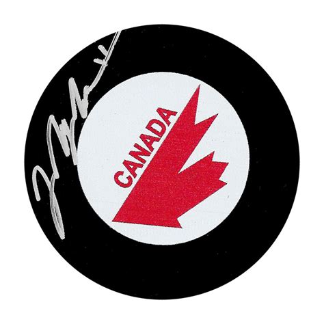 Mark Messier Autographed Team Canada Puck NHL Auctions