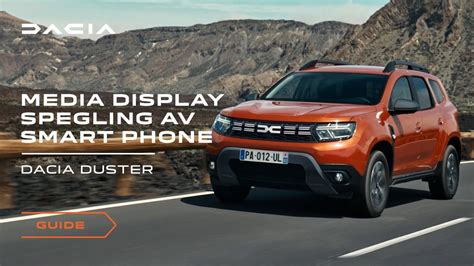 Nya Dacia Duster S Fungerar Media Display Smart Phone Spegling