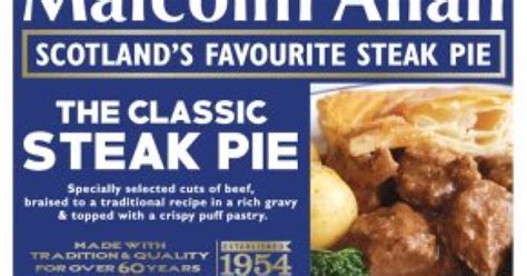 Malcolm Allan Steak Gravy Pie G