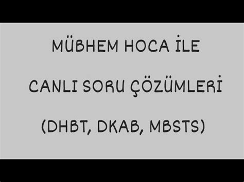 En çok kafa karıştıran sorular Dkab Dhbt Mbsts İlahiyat Mübhem