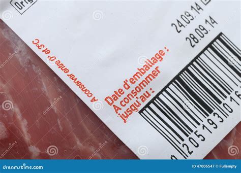 Food Label And Expiration Date Stock Photo Image 47006547