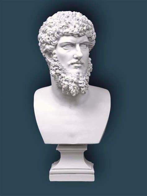 Marble Bust Lucius Verus Roman Emperor Amiska