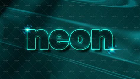 Neon Text Effect - Graphics | Motion Array