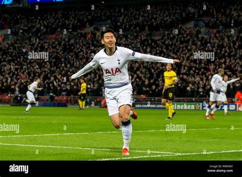 London Gro Britannien Feb Sohn Heung Min Von Tottenham