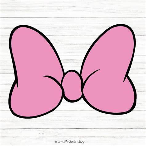 Minniemouse minnie ribbon bow laço minnie rosa png clipart 5611974