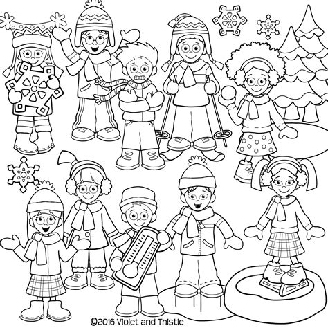 Winter Kid Clipart Kid Winter Ice Skating Cross Country Skiing Verb