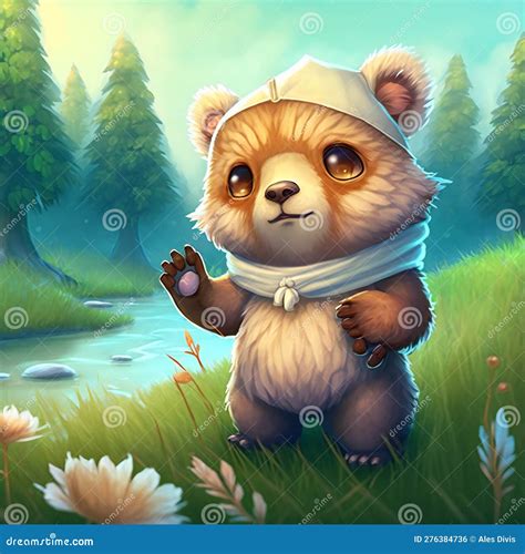 Fantasy Bear from Fairy Tales Stock Illustration - Illustration of ...