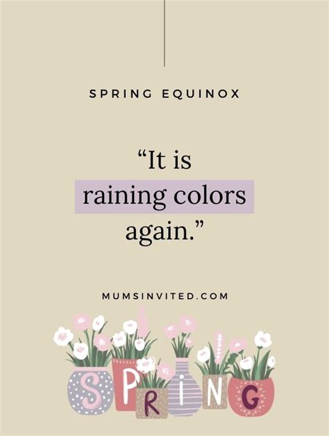 Spring Equinox Quotes For The First Day Of Spring Mums Invited