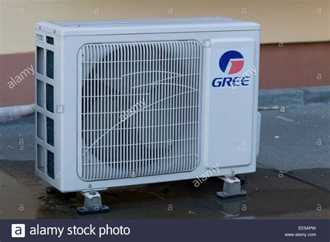 Gree Residential Air Conditioner Stock Photo Alamy