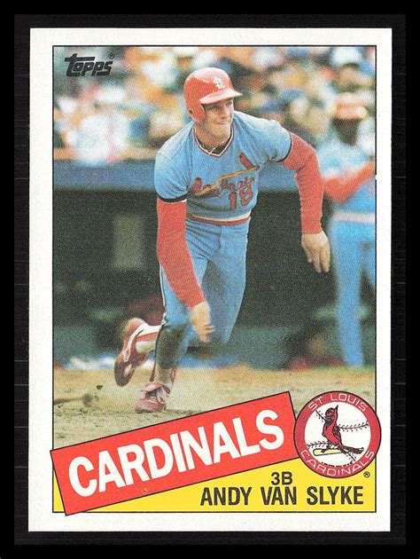 Andy Van Slyke 1985 Topps 551 St Louis Cardinals EBay