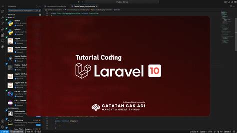 Belajar Routing Dan Controller Dasar Pada Laravel Catatan Cak Adi