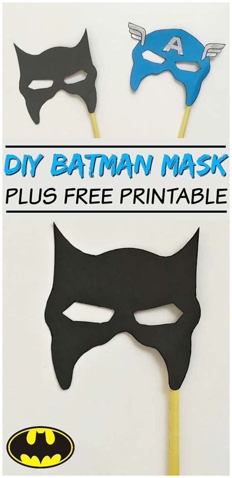 Batman Mask For Kids To Make Batman Mask Batman Kids Superhero Masks