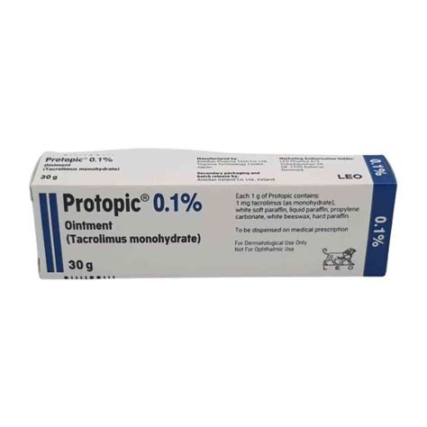 Buy Protopic 01 Ointment Tacrolimus Ointment 30g Dock Pharmacy