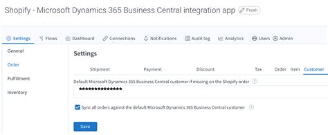 Sync Customers From Shopify To Microsoft Dynamics Business Central