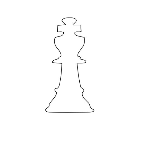 White king chess piece | Free SVG