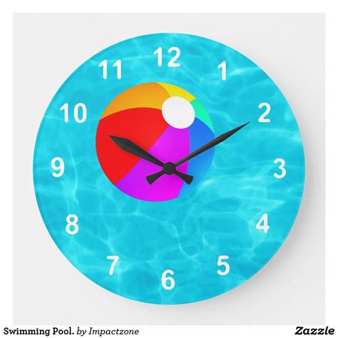 Swimming Pool Large Clock Square Wall Clock Round Wall Clocks