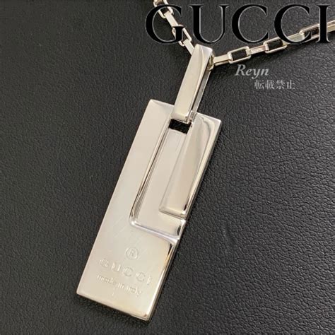 Gucci 新品仕上済 Gucci シルバー 925 G プレート ネックレスの通販 By R Shop｜グッチならラクマ