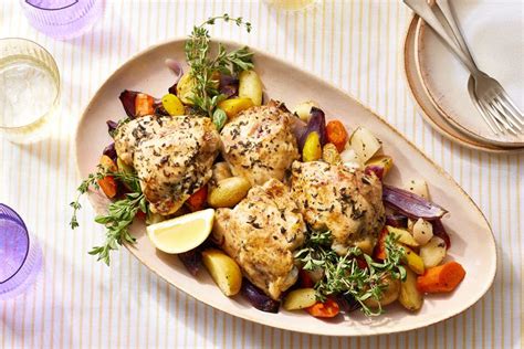 5-Ingredient Roasted Lemon Chicken & Vegetables