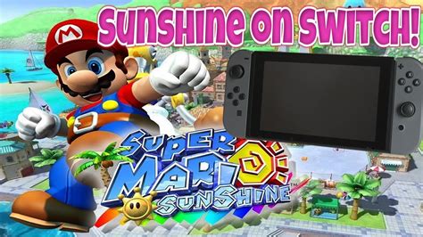 Playing Super Mario Sunshine On The Nintendo Switch Youtube