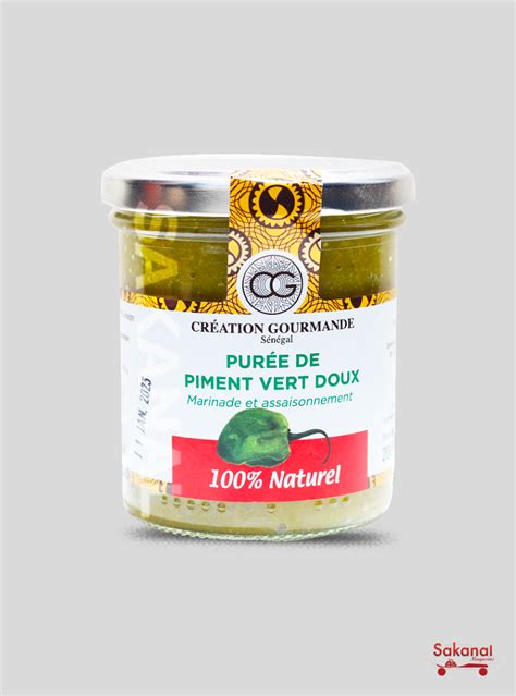 Puree De Piment Vert Doux Gourmande G