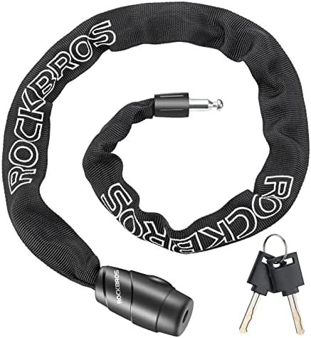 Amazon ROCKBROS Bike Lock Chain Bicycle Lock Heavy Duty Anti