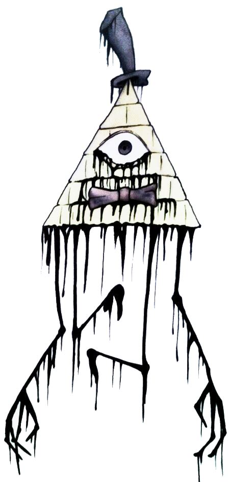 Creepy Bill Cipher By Theoneeyedbiclops On Deviantart Cipher Art Bill