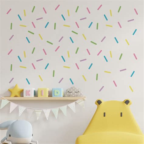 Mfault Colorful Confetti Sprinkles Wall Decals Stickers