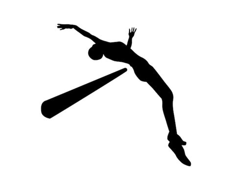 Premium Vector Vector Illustration Of Black Silhouettes Athlete