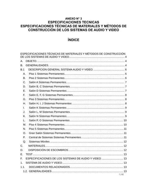 PDF ANEXO N 3 ESPECIFICACIONES TECNICAS Servicios Corferias 3 0