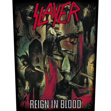 Slayer Reign In Blood Xlg Back Patch Etsy Uk