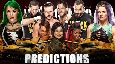 Wwe Nxt Takeover War Games 2020 Winners Predictions Youtube