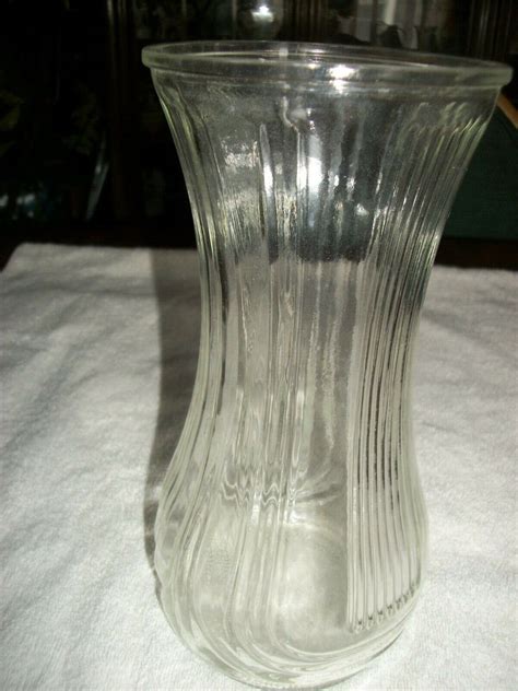 Vintage Hoosier Clear Glass Vase 4081 4091 9 3 4 Tall Excellent Condition Ebay