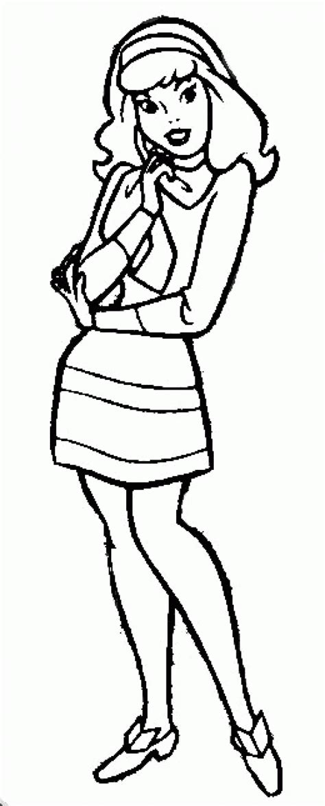 Daphne Scooby Doo Coloring Pages Boringpop