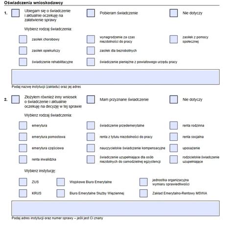 Wniosek O Emerytur Instrukcja Wype Nienia Magazyn Przedsi Biorcy