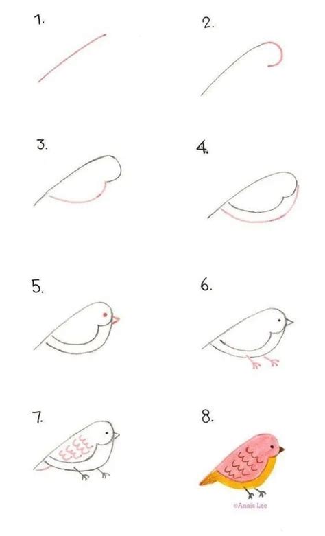 40 Cool Things to Draw in Your Sketchbook | Bird drawings, Doodle ...