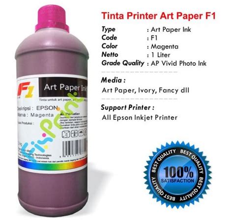 Jual Tinta Refill Printer Epson Art Paper F1 Magenta 1 Literr Art Paper