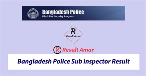 Bd Police Si Result 2022 Sub Inspector Written Result