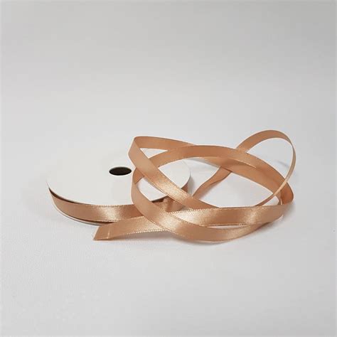 Satin Ribbon Single Sided 10mm Latte Desflora