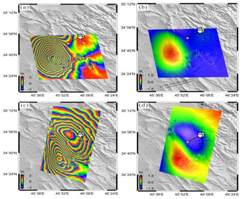 The Observed Co Seismic Deformation Of ALOS 2 SAR Images A B