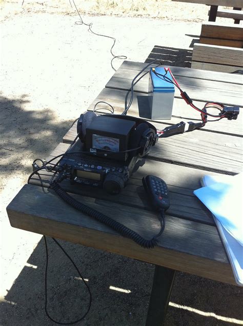 Ham Radio In The Park Yaesu Ft 857d Set Up For Some Portab Flickr