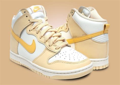 This Womens Exclusive Nike Dunk High Comes In Pale Vanilla Topaz Gold