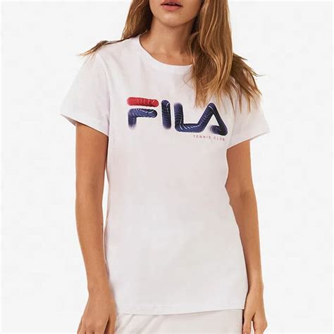 Camiseta Fila Tennis Club Feminina 1034842 Branco Chuteira Nike