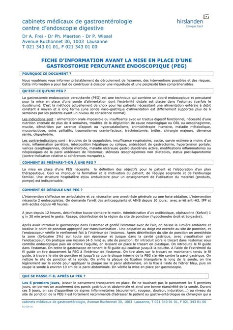 Fiche D Information Avant La Mise En Fr Docvadis Ch