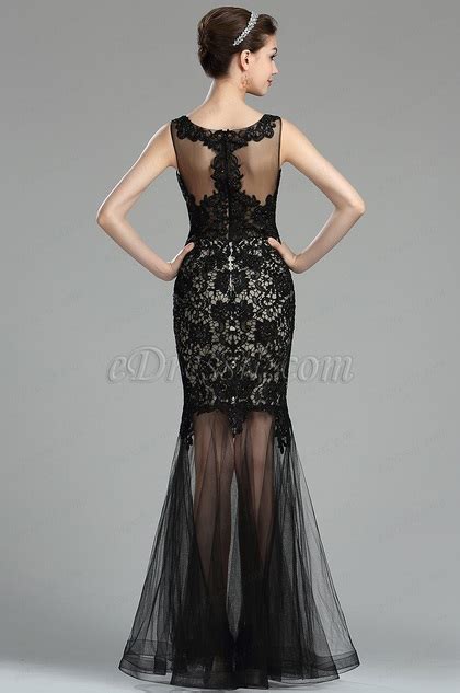 Edressit Sexy Black Lace Long Prom Dress Formal Gown 36174800