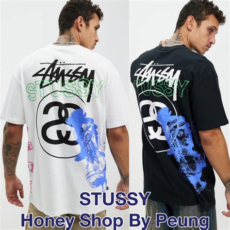 ชองแท้ พร้อมส่งในไทย Stussy Australia Strike Heavyweight T Shirt