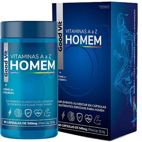 Vitamina De A A Z Masculino - Vitamina A a Z Homem C/60 Cápsulas - Good Vit | Shopee Brasil