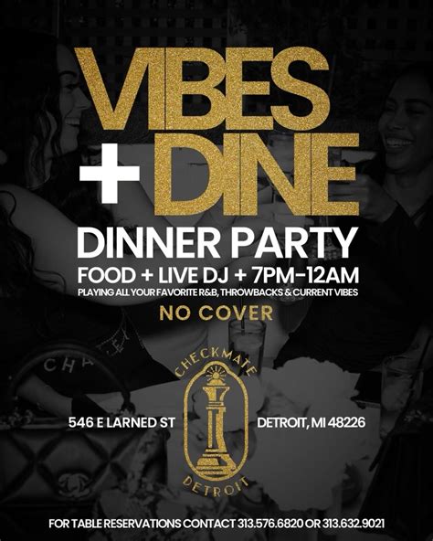 Vibes & Dine Wednesdays Restaurant Info and Reservations